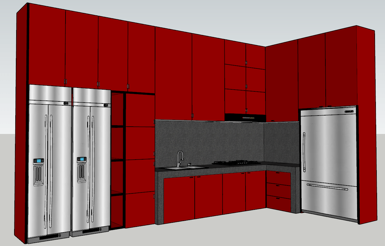 Jasa Pembuatan Kitchen Set Batam - Luxury Aluminium